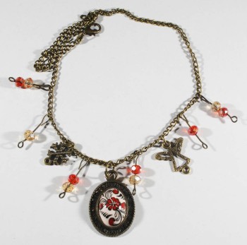 Golden Horn Patterned Anklet - Çini Evi