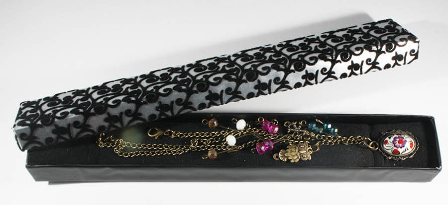 Golden Horn & Plum Clover Motif İznik Tile Anklet - 2