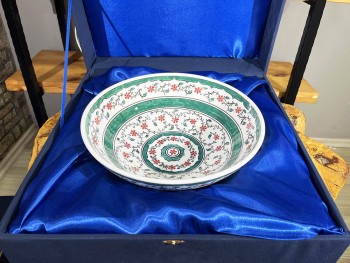 Iznik-Keramikschale mit Haliç-Muster, 30 cm - 4
