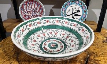 Iznik-Keramikschale mit Haliç-Muster, 30 cm - 2