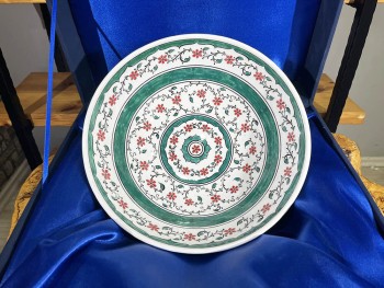 Goldenes Hornmuster 30 cm Iznik Schale - 3