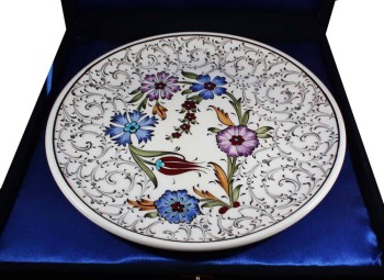 Good Luck Gift Iznik Pottery Plate - 2