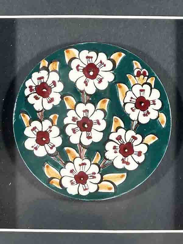 Green Tree of Life Iznik Tile Plaque - 2