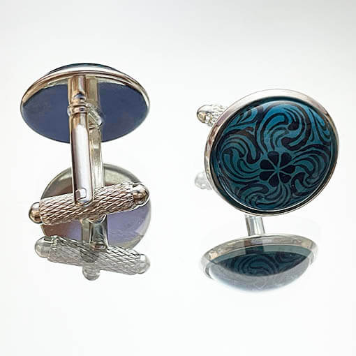 Halic Handmade Iznik Ceramic Cufflinks - 1