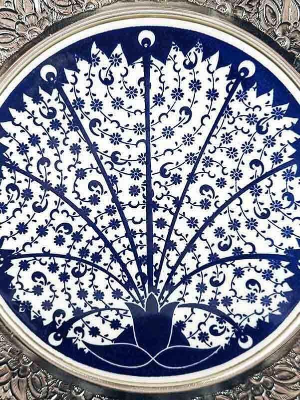 Haliç Motif Gümüş Tabak 25cm - 3