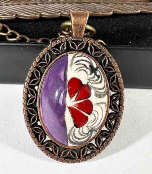 Halic Motif Iznik Tile Bookmark - Çini Evi