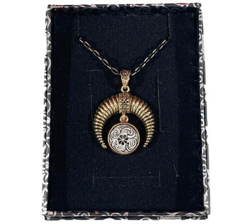 Haliç-Motivierter Bronzeschmuck – Handgefertigte Iznik-Keramikkette als Neujahrsgeschenk - Çini Evi (1)