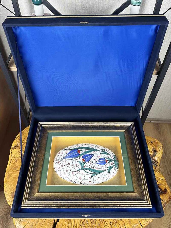 Haliç ve Mavi Laleler İznik Çinili Duvar Süsü – VIP Hediye Serisi - 3