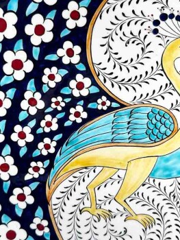 Haliç ve Tavus Kuşu Vip İznik Tabak - Çini Evi (1)