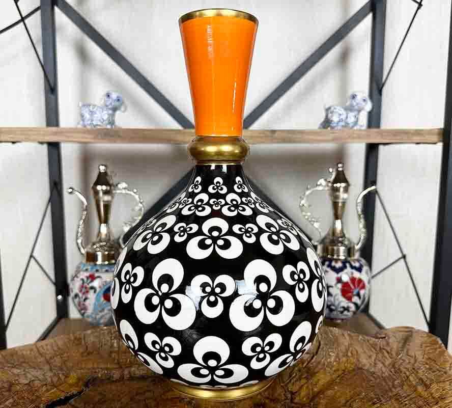 Handgefertigte Iznik-Vase mit Çintemani-Muster – 30 cm Vip-Ausführung - 1