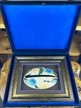 Handmade Iznik Tile Wall Art with Elif Motif – A Symbol of Unity and Spiritual Grace - 3