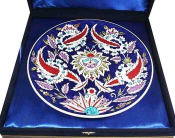 Hatayi Motif Iznik Ceramic Plate - 3