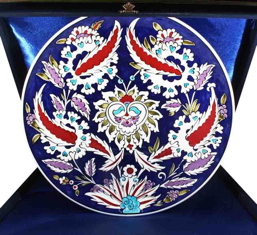 Hatayi Motif Iznik Ceramic Plate - 1