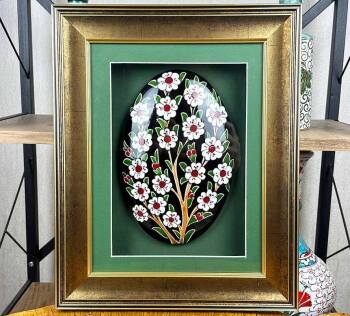 Hayat Ağacı Motifli İznik Çinili Duvar Süsü – Yeni Ev Hediyesi - Çini Evi