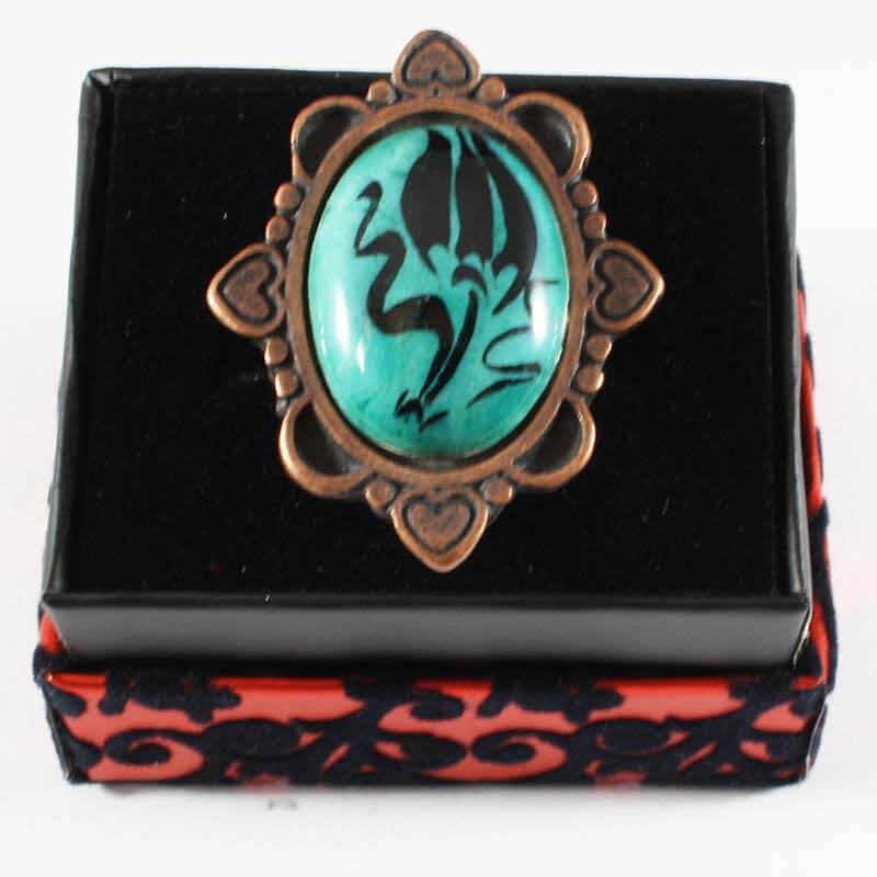 Heart Frame Motif Tulip Ring - 1