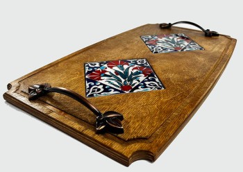 Holztablett mit Nelkenmuster - Çini Evi (1)