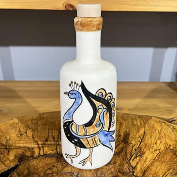 Huilier en céramique d’Iznik à motif oiseau seldjoukide - 1