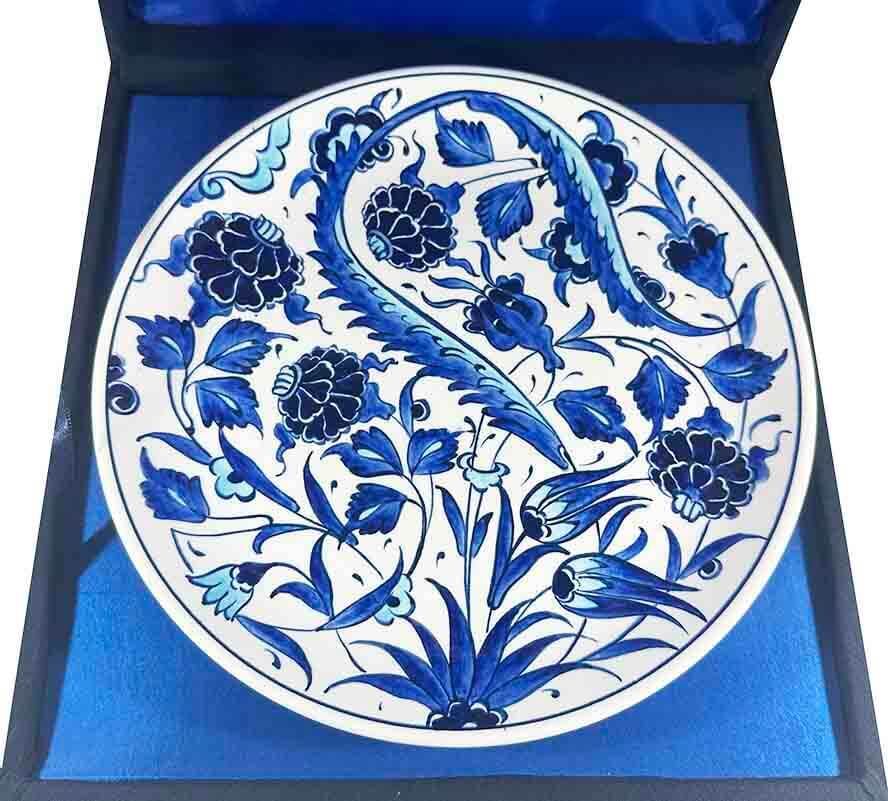 İş Ortağına Hediye – Mavi Beyaz İznik Çini Tabak - 3