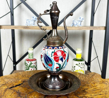 Iznik Ceramic Ewer Set 30 cm - Çini Evi