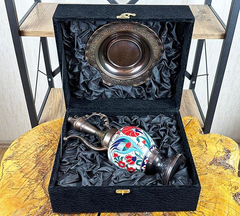 Iznik Ceramic Ewer Set 30 cm - 2