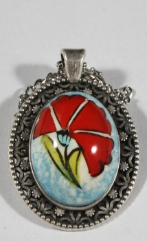 Iznik Ceramic Pendant - 1