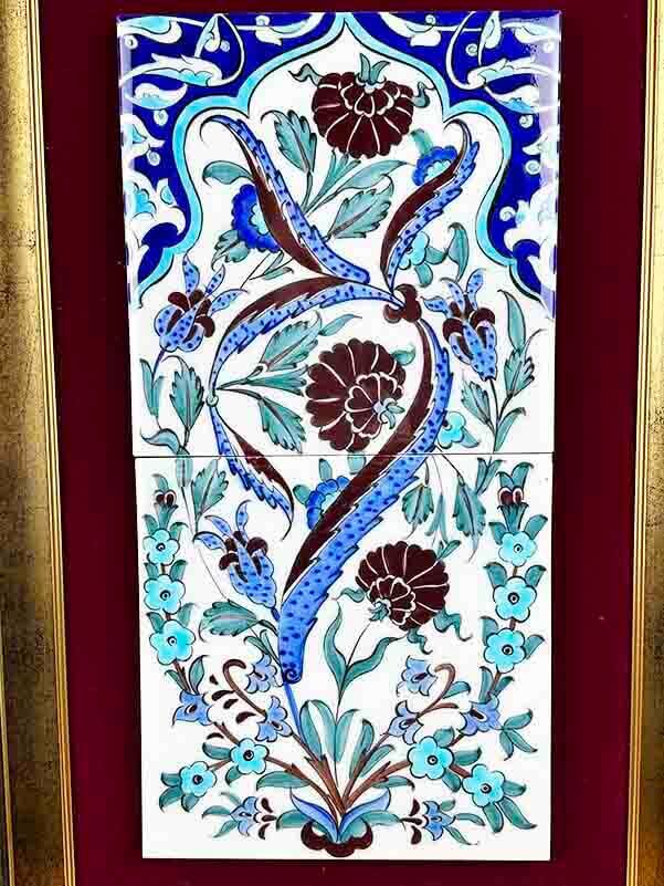 Framed Iznik Ceramic Panel for Corporate Gift - 2