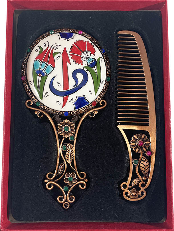 İznik Çini Ayna Seti - 1