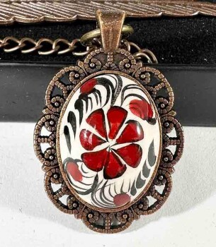 İznik Çini Lesezeichen mit Haliç- und Gänseblümchen-Motiv – Symbol für Natur, Reinheit und Harmonie - Çini Evi