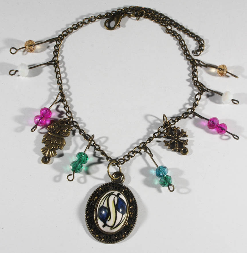 İznik Fußkettchen mit Ters-Düz Lale-Motiv – Handgefertigte Tulpenkunst in symbolischer Harmonie - 1