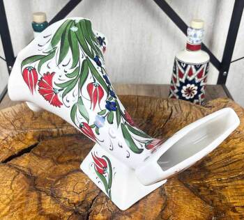 Iznik-Keramik-Akustikgrammophon mit Tulpenmotiv - 2