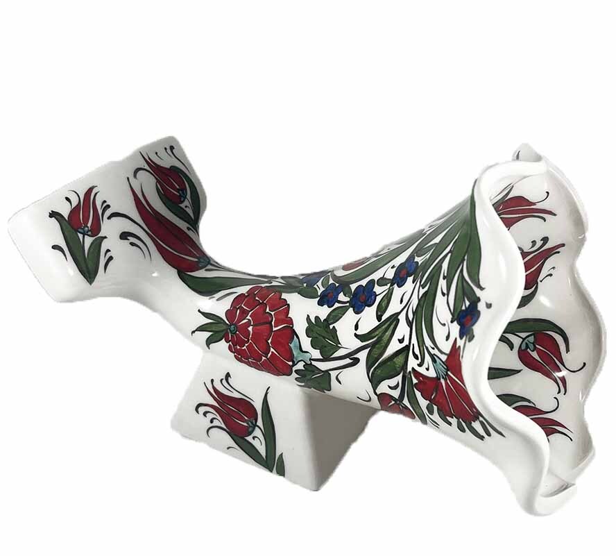 Iznik-Keramik-Akustikgrammophon mit Tulpenmotiv - 1