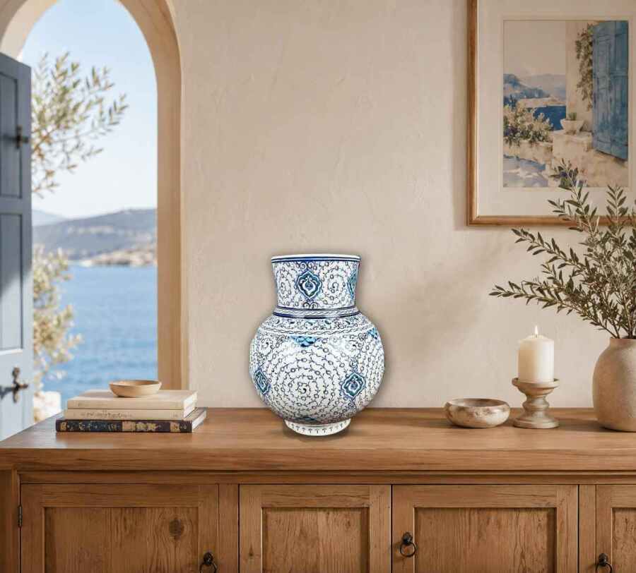 Iznik-Keramik-Schahvase mit Haliç-Motiv - 3