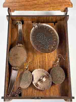 İznik Keramik Schmuckset mit Herzmotiv – Ein Geschenk der Liebe in Kunstform - 3