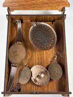 İznik Keramik Schmuckset mit Herzmotiv – Ein Geschenk der Liebe in Kunstform - 3