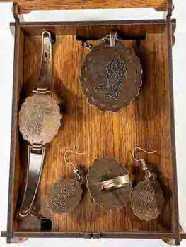 Iznik Keramik Schmuckset mit Speziellem Tulpenmotiv – Symbol osmanischer Eleganz - 3