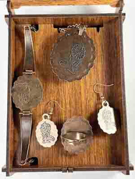 İznik Keramik Schmuckset „Verliebte Katzen“ – Kunstvolle Handarbeit mit Charme - 3