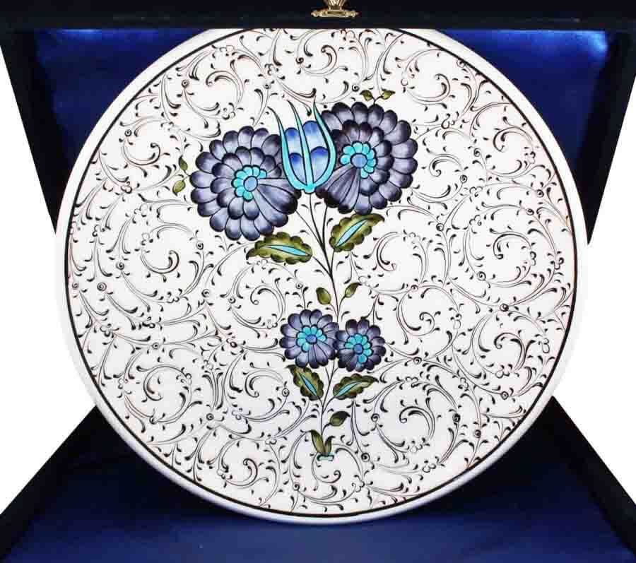 Iznik-Keramikteller 30 cm als Geschenk zum neuen Zuhause - 1