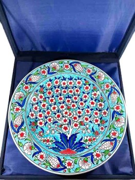 Iznik Keramikteller 30 cm – Lebensbaum Motiv (inspiriert vom Original im British Museum) - 3