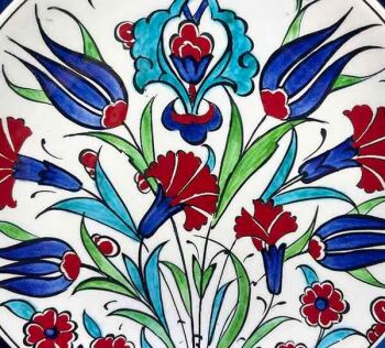 Iznik-Keramikteller als Geschenk fürs Ausland 18 cm - 2