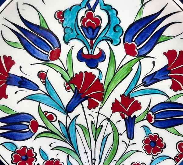Iznik-Keramikteller als Geschenk fürs Ausland 18 cm - 2