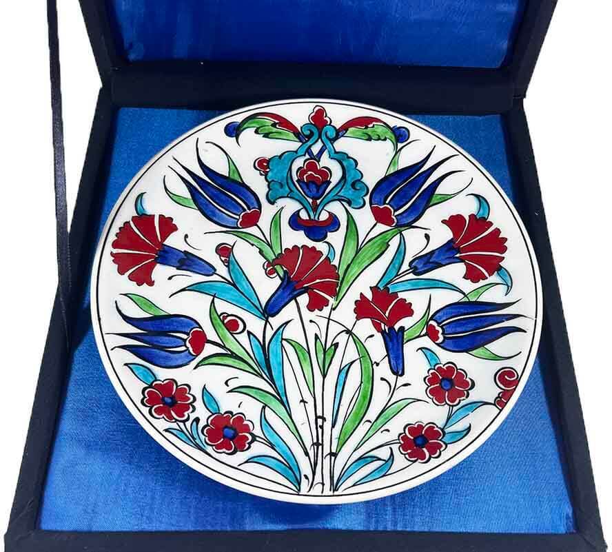 Iznik-Keramikteller als Geschenk fürs Ausland 18 cm - 3