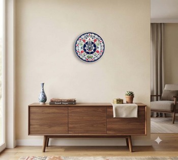 Iznik-Keramikteller | Geschäftsgeschenk Niederlande–Türkiye 30 cm - 3