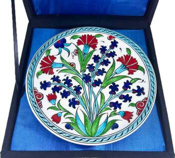 Iznik-Keramikteller mit Nelkengarten-Motiv 18 cm - 3