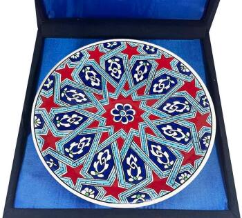 Iznik-Keramikteller mit Seldschukenstern-Motiv 18 cm - 3