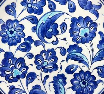 Iznik-Keramikteller mit traditionellem Hatayi-Motiv 18 cm - 3