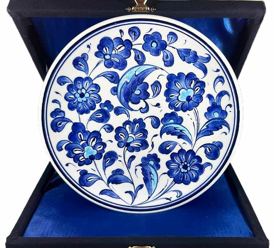 Iznik-Keramikteller mit traditionellem Hatayi-Motiv 18 cm - 1