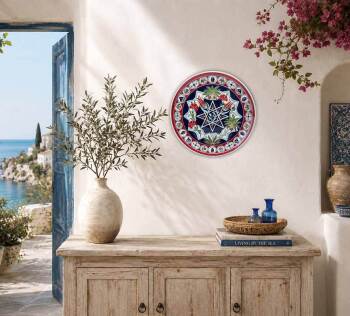 Iznik-Keramikteller | VAE–Türkiye Geschäftsgeschenk 30 cm - 2