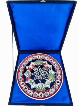 Iznik-Keramikteller | VAE–Türkiye Geschäftsgeschenk 30 cm - 3