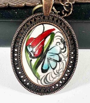 İznik Laleleri Kitap Ayracı - Çini Evi