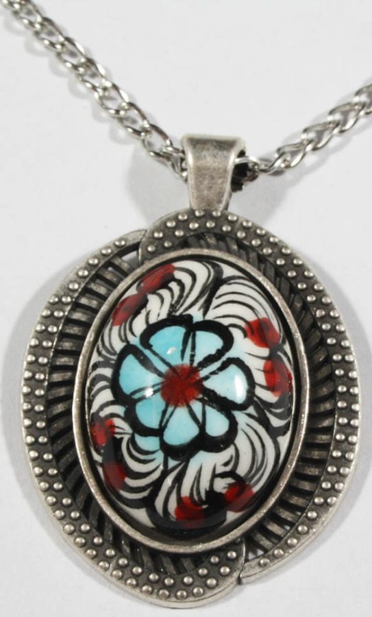 Iznik Pottery Stone Necklace - 1